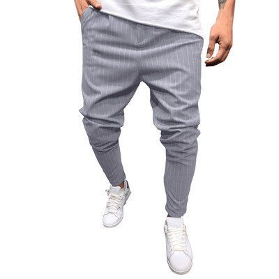 

Gobestart Fashion Mens Casual Solid Loose Stripe Pocket Sweatpant Trousers Jogger Pant