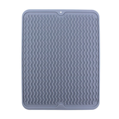 

Multi-function Drain Mat Extra Large Dish Draining Mat Rubber Drying Drainer Mat Silicone Dish Drying Mat Anti-slip Fruit Mat