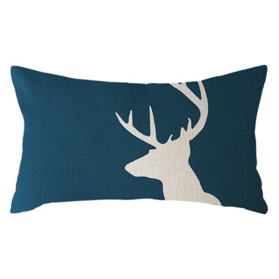 

〖Follure〗Minimalist Animal Pillow Case Linen 30x50cm Throw Cushion Cover Home Decor