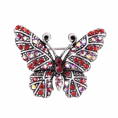

Crystal Fashion Butterfly Brooch Vintage Women Jewelry Party Alloy Brooch Pin