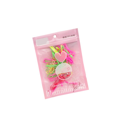 

Fashion Girls Hair Ties Kids Elastics No Damage Colorful Rubber Hair Bands Rubber Band