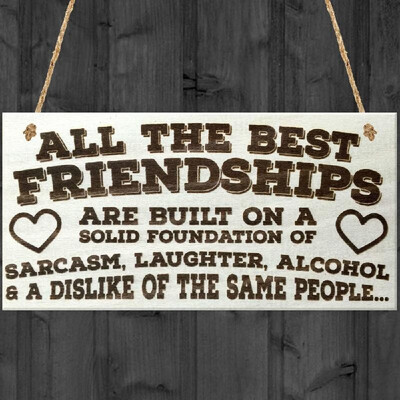 

Decoration Vintage Shabby Style Friendship Sign Hanging Tag Best Friend Board Chic Heart Thank You for Home Decor