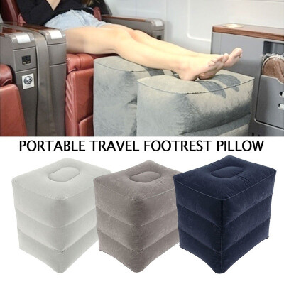 

1 Pc Inflatable Portable Travel Footrest Pillow Plane Train Kids Bed Foot Rest