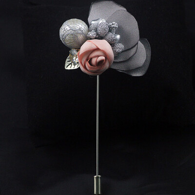 

Women Handmade Muslim Flower Design Brooch Scarf Pin Suit Stick Brooches New