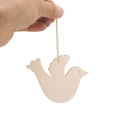 

Creative Carving Wood Christmas Tree Pendants Burlap Ropes Unfinished Wooden Slices Crafts Hanging Ornaments Home Decoration