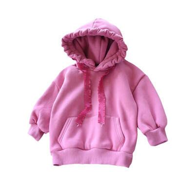 

Children Toddler Clothing Spring Autumn Cute Fashion Baby Girl Solid Color Long Sleeve Hoodies Kids Casual Sweatshirts