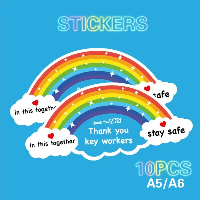 

Premium 1510PCS Stickers Rainbow Waterproof Vinyl Signs Window Car Taxi Van Shop