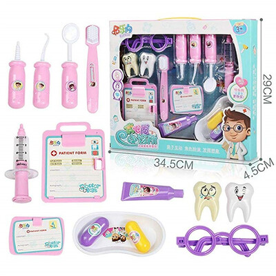 

Gobestart Child Doctor Dentist Suit Simulation Toy Role-Playing Game Toy Set
