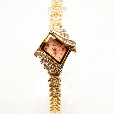 

Fashionable Business Rhinestone Crystal Women Quartz Watch Rhombus Lozenge Bracelet Watch Wristwatch for Lady Students Teenager Te