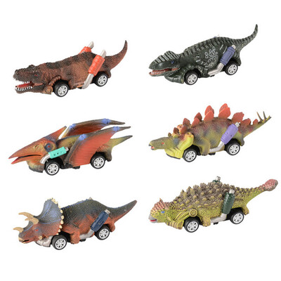 

YIWULAPull Back Dinosaur Cars Toys 6 Pack Dinosaur Roadster Party Favors Games Toy
