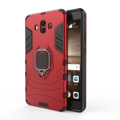 

Fecoprior Car Holder Stand Case For Huawei Mate 10 Mate10 Back Cover Magnetic Bracket Finger Ring Celulars