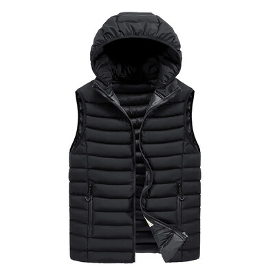 

Gobestart Mens Autumn Winter Zipper Fashion Hoodie Waistcoat Vest Jacket Top Coat