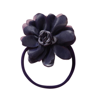 

Fashion New Style Baby Kids Girls Hair Ties 8 Colors Sweet Solid Color Elastic HairBand Rope Flower Decoration Princess Hair Tie