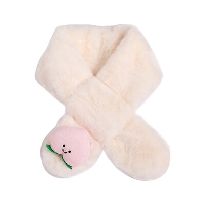 

Baby Boys Girls Scarf Winter Warmer Peach Printing Scarf Infant Thicken Collar Scarves Toddler Neckerchiefs