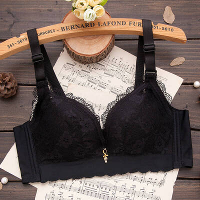 

Wire Free Lace Bra Thick Adjustable Push Up Bras For Women Floral Sexy Lingerie Underwear Women Soft Lace Bralette Femme