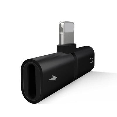 

Mini Lightning Splitter Adapter Audio AUX Converter Adapter with Dual Lightning Ports Headphone Jack Charging Port for iPhone 7 Pl