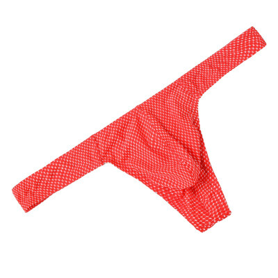 

Polka Dot Pattern Low Waist Mens Thong Fashion Sexy Quick-drying Breathable Thong Underwear