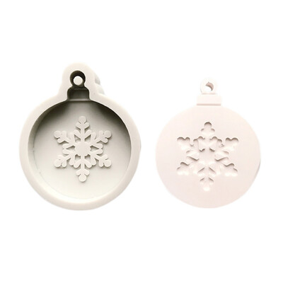 

Christmas silicone Cake Mold With Hanging Holes Household Christmas Elements Pattern Fondant Mold Kitchen DIY Baking Tools