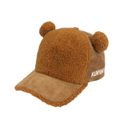 

New Fashion Baby Girl Cap Spring style Cartoon Kids Baseball Hat Outdoor Baby Boys Winter Warm cotton Sport cap