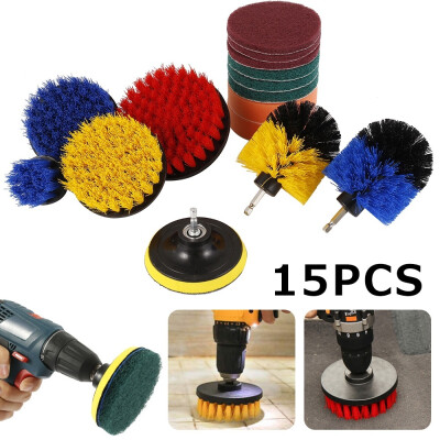 

15Pcsset Round Head Ball Brush Cleaning Disc Electric Soft&Hard Hair Cleaning Brush Electric Disc Electric Tool