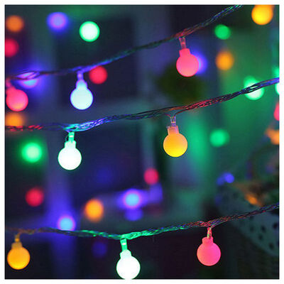 

6M 40 Lights USB Powered LED Round Ball String Light Flashing Decorative Fairy Lamps For Christmas