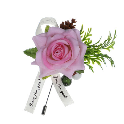 

Wedding Corsage White Silk Roses Corsages Boutonnieres Wedding Decoration Marriage Rose Corsage Boutonniere Flowers Bridesmaid