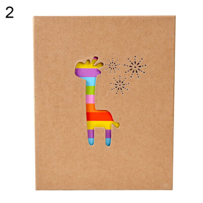 

100 Pages Soft Colorful Animal Family Baby Photo Storage Holder Album Decor