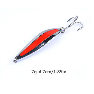 

Ocean Fishing Bait Artificial Bait Freshwater River Stream Fishing Metal Spoon Fake Bait Lures Accessories With 1 Fish Hook