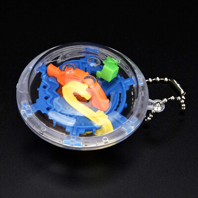 

〖Follure〗Mini Ball Maze Intellect 3d Puzzle Toy Balance Barrier Magic Labyrinth Spherical