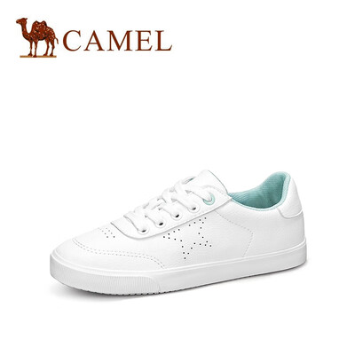

Camel CAMEL ladies simple fresh star shaped small round head white shoes A91278601 white powder 40