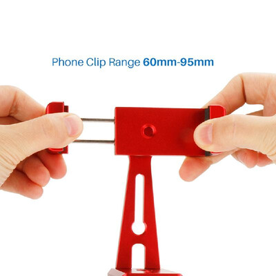 

Ulanzi ST-04 Phone Clip Holder Clamp Bracket Aluminum Alloy 360°Rotatable for iPhone X 8 7 7 Plus Samsung Xiaomi Huawei Smartphone