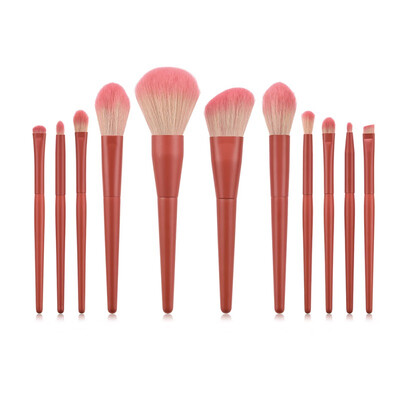 

2019 4 Colors 11pcsset Soft Makeup Brush Powder Foundation Blush Highlighter Eyeliner Eyeshadow Brushes Comestics Tool