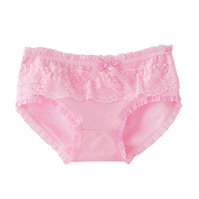 

Sexy Summer New Style Women Fashion Design Lingerie Seamless Briefs Lace Bow Low Waist Sexy Underwear Panties Women
