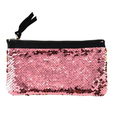 

Kid Pen BagGlitter Fashion Sequin Pencil Case Stationery Pen Bag Make Up Pouch