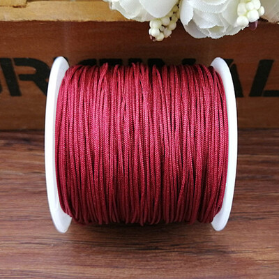 

1Pc 45M Nylon Cord Thread Chinese Knot Macrame Cord Bracelet Braided String Diy 17 Colors