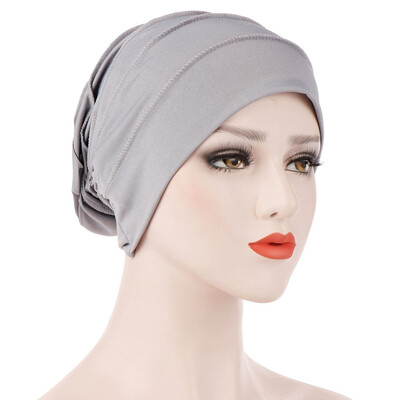 

Muslim Women Cancer Elastic Hat Hair Loss Cap Chemo Turban Cover Headwear Beanie
