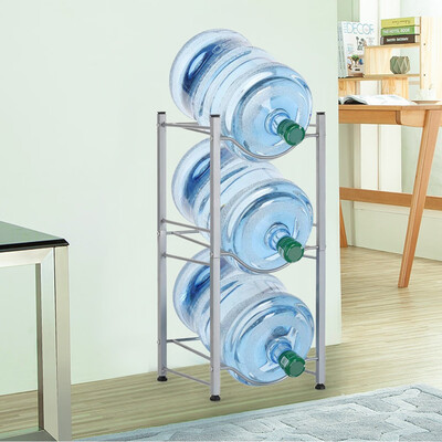 

Gobestart 3-Tier Water Cooler Jug Rack Water Bottle Storage Rack Detachable Heavy Rack