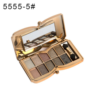 

Colour Geometry 10 Colors Shimmers Glitter Eyeshadow Makeup Palette with Brush