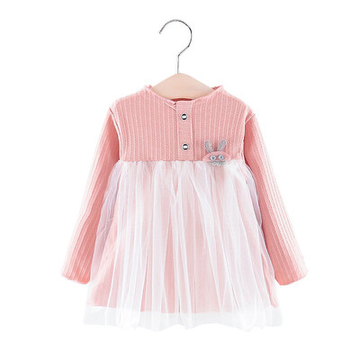 

Baby Girls Lace Dresses Long Sleeve Cute Girls Dress For Kids Children Princess Straight Dresses Spring