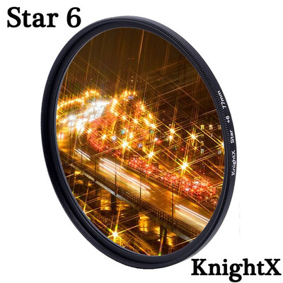 

KnightX 4x 6x 8x line Star Camera Lens Filter For Canon Nikon accessories 50d dslr d80 photo 49mm 52mm 55mm 58mm 62mm 67mm 72mm 77