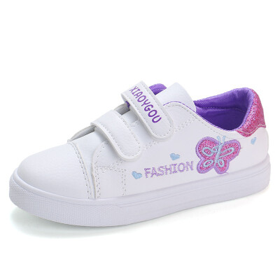 

New White Baby Girls Butterfly Letter Pattern Anti-Slip Shoes Sneakers Soft Soled Walking Shoes First Walkers