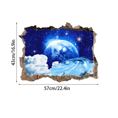 

Home Decor Fashion Sticker Starry Sky Pattern Practical Durable PVC Wall Sticker