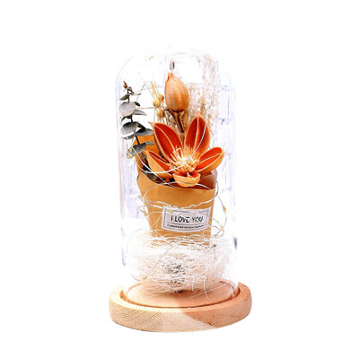

Navidad Rose Light Red Rose Flower Vase Party LED String Light Valentine Day Flowers Christmas Mothers Day Gifts