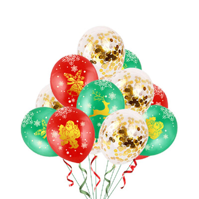

Toponeto 13PC 12 Foil Latex Confetti Merry Christmas Latex Balloons For Party Decoration