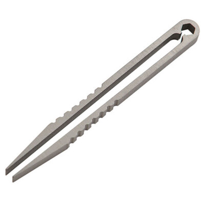 

Titanium Maintenance Repair Tweezers Outdoor Portable Mini Accessories 83mm