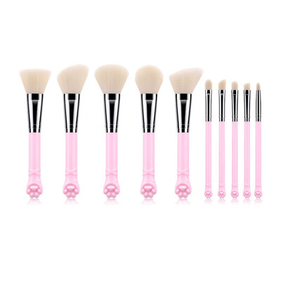 

Makeup Brushes 10 PCS Brush Set Cute Kawaii FoundationEyeshadow Blush Brush Cosmetic Tool Kit
