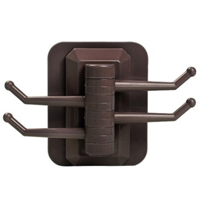 

Rotary 4-hook Kitchen Bathroom Wall Rack Towel Rack Without Trackless Punch Free
