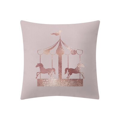 

〖Follure〗Rose Gold Pink Cushion Cover Square Pillowcase Home Decoratio