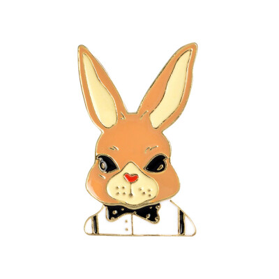 

New Lovely Metal Rabbit Pin Cute Brooch Pins Fashion Jewelry For Girl