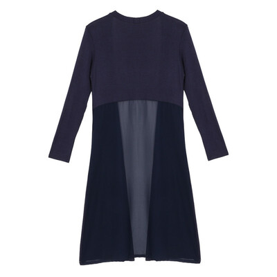 

Korean Style Sunscreen Cardigan Shawl Long Sweater Coat Women Modal Chiffon Stitching Long Sleeve Sweaters Cardigan